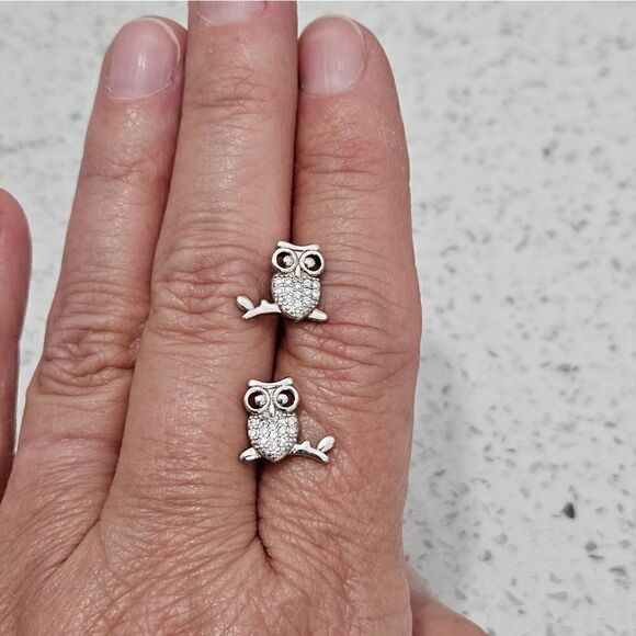🦉NEW, Owls and CZ's in Sterling Silver. - Picture 4 of 4